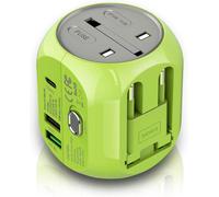 Universal Travel Adapter with QC3.0 Quick Charge USB 3.0 Ports and 1 Type C in for US/EU/UK/AU for Over 180 Countries and Smartphone,Camera,MP3 Player,Portable Game Console