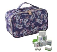 Universal Travel Tile Holder Zippered Carrying Case Game Day Tote Mahjong