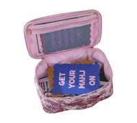 Universal Travel Tile Holder Zippered Carrying Case Game Day Tote Mahjong