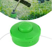 Universal Trimmer Head, Head Double Wire Mower Spool,Lawn Cutting Head,Aluminium Wire Trimmer Head,Garden Mower Head,Brush Cutter Head Accessory (Green)