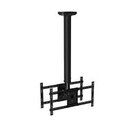 Universal TV Stand Double Plafond TV Mount Tilt & Swivel Design Bracket TV Conserve 2 TV Back to Back 32 à 65/75 Pouces Les écrans Plats s'adaptent au Plafond Plat, B-1150-2000mm