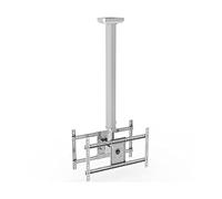 Universal TV Stand Double Plafond TV Mount Tilt & Swivel Design Bracket TV Conserve 2 TV Back to Back 32 à 65/75 Pouces Les écrans Plats s'adaptent au Plafond Plat, B-1150-2000mm
