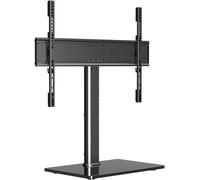 Universal Tv Stand For Tvs From 37 To 65.70.75 Inches Up To 45 Kg, Height Adjustable Tv Stand With Tempered Glass Base Max.Vesa 600 X 400 Mm Ts203