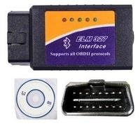 Universal Vehicle Diagnostic Tool Obd Obd2 Obd-Ii Elm327 Elm 327 V2.1 Bluetooth Car Interface Scanner Works On Android Ay071-Sz+