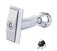 Universal Vending Machine Lock Set With T-Handle And 3 Keys | Zinc Alloy Replacement For Various Machines