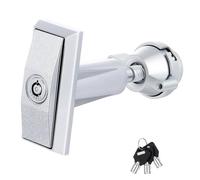 Universal Vending Machine Lock Set with T-Handle and 3 Keys, Zinc Alloy Replacement for Various Machines