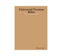 Universal Version Bible The Synoptic Evangels