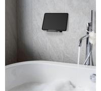 Universal Wall Mount Phone Holder for Tablet E-Books Adjustable Angle for Watching TV Dramas and Learning Black