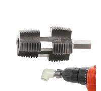 Univeŕsal Water Pipe Inner Hole Opener - Hexagonal Shank Tapping Tool For 4-Point & 6-Point Pipes | 1/2" & 3/4" PPR/PPE Pīpe Reamer | Professional Electric Drill Pipe Expander & Cleaner