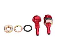 Universal Windshield Washer Nozzle 2 Pack | Aluminum Alloy Car Sprayer for Clear Sight | Front Wiper Nozzle Replacement/Auto Glass Cleaner | Easy Install with Screw & Washer (Rouge)