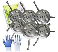 Universal Wire Weed Eater Head,Steel Wire Grass Trimmer Head,2025 New String Trimmer Replacement Head,6inch Wired Trimmer Blade for Lawn Mower Edging,Lawn Mower Tray (A, 6)