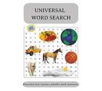 Universal Word Search Puzzle Book: Easy to read 60 unique puzzles with different difficulty level as Simple, Medium, Hard on broad topics | 6 * 9 ... | Gifts for vacations, holidays and free time
