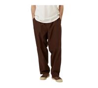 Universal Works - Peached Poplin Dutch Pant - Homme - Pantalons - Brun - Taille: W30