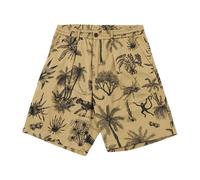 Universal Works - Pleated Track Short Jungle Toile Twill - Homme - Shorts - Beige - Taille: W32