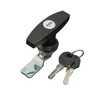 Universal Zinc Alloy T-Handle Cabinet Door for Latch Lock | For Trailer Caravan RV Truck Canopy Toolbox Hardware Accessori(Black)