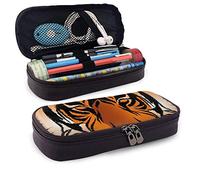 Universal Zipper High Capacity Pencil Bag Pouch for Painter Drawing Painting Children - Pencil Box Striped Bengal Tiger King Stationery Organizer Cosmetic Bag