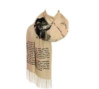 Universal Zone Jane Eyre par Charlotte Brontë Écharpe/Châle, beige, 72" x 26"