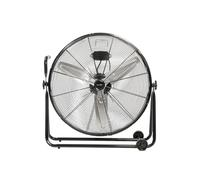 UNIVERSALBLUE Ventilateur industriel de sol | Begro | 61 cm de diamètre | 3 pales en aluminium | Puissant 160 W | tête réglable | 3 vitesses | style vintage et industriel