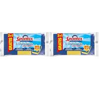 Universale Fibra Con Esponja 2+1 No Raya Bleu (Lot de 2)