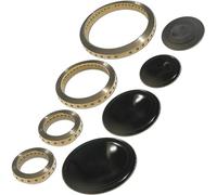 UNIVERSALE - Kit de couronnes brûleurs à gaz pour cuisinière 4 feux, 12000 BTU, Métal, Contrôle de température, Gaz, Alimenté Par Gaz