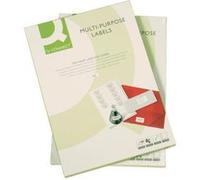 Étiquette Adhésive - Q-Connect - 210x297mm - Coins Arrondis - 100 Feuilles - Adhésif Permanent