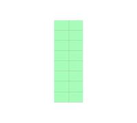 Kores Etiquettes universelles 10,5 x 3,7 cm 100 feuilles A4 Vert