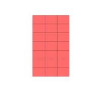 universaletiketten jet dencre, imprimante laser et copieur 70 x 42,3 mm (100 feuilles (rouge) l7042r