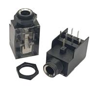 Universals 7 broches 2K Audio Jack 6.35mm femelle pour microphones et amplificateurs Convertisseur de systèmes audio
