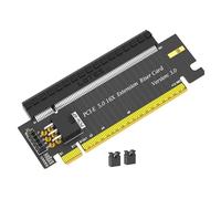 Universals Carte d'élévation PCIe 5.0 X16 avec contacts dorés pour améliorer la durabilité et la compatibilité de plusieurs générations de demi-à pleine hauteur
