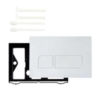 Universals Double plaque d'actionneur de chasse d'eau à fixation murale pour UP300 UP320 Installation rapide Réservoirs d'eau Panneau de chasse d'eau Plaque de chasse d'eau