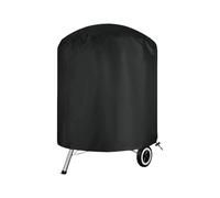 Universals Housse ronde pour barbecue à charbon de bois Noir 70 x 70 cm | Fermetures élastiques et compactes pour rangement avec matériaux Oxford pour une utilisation en extérieur et anti-poussière