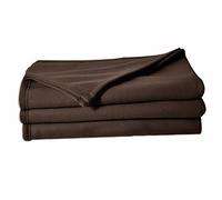 UNIVERSDECOR Couverture Polaire 210 x 230 cm Chocolat