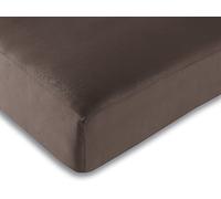 UNIVERSDECOR - Drap Housse 160 x 200 cm 100% Coton / 57 Fils/cm² (Choco, Drap Housse 160 x 200 cm)
