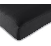 UNIVERSDECOR - Drap Housse 90 x 190 cm 100% Coton / 57 Fils/cm² (Noir, Drap Housse 90 x 190 cm)
