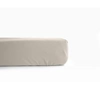 UNIVERSDECOR - Drap Housse Percale Pur Coton peigné Longues Fibres 80 Fils/cm² avec Bonnet de 35 cm Vent du sud (Ivoire, Drap Housse 180 x 200 cm Bonnet de 35 cm)