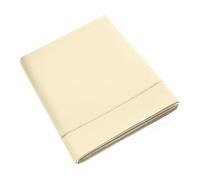 UNIVERSDECOR Drap Plat Percale de Coton peigné Julian Toutes Dimensions Coton Pur (Ivoire, Drap Plat 180 x 290 cm lit 1 Place)