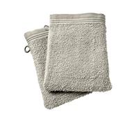 UNIVERSDECOR Lot de 2 ou 6 Gants de Toilette Spa 15 x 21 cm / 400 GR/m² (2, Sable)