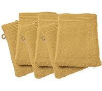 UNIVERSDECOR Lot de 2 ou 6 Gants de Toilette Spa 15 x 21 cm / 400 GR/m² (6, Jaune Maïs)