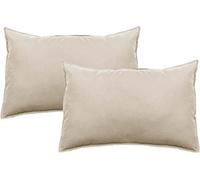 UNIVERSDECOR - Lot De 2 taies D’Oreiller Palace Pur Coton Teint lavé, 63 Fils/cm² Vent du sud (Lot De 2 taies D’Oreiller 50 x 70 cm, Lin)