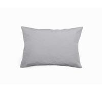 UNIVERSDECOR Lot de 2 taies d'oreiller Percale Pur Coton peigné Longues Fibres 80 Fils/cm² Vent du sud (Perle, Lot de 2 taies Percale 50 x 70 cm)