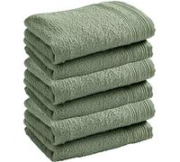 UNIVERSDECOR Lot de 6 Serviettes invité éponge Spa 30 x 50 cm / 400 GR/m² (Romarin)