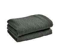 UNIVERSDECOR Lot de Serviettes invité éponge Spa 30 x 50 cm / 400 GR/m² (2, Ardoise)