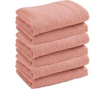 UNIVERSDECOR Lot de Serviettes invité éponge Spa 30 x 50 cm / 400 GR/m² (6, Blush)