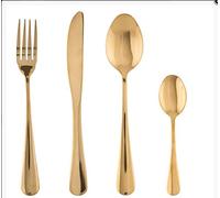 Ménagère 16 pièces "Gold" Secret de gourmet