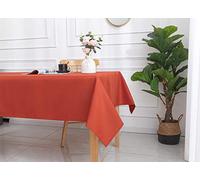 UNIVERSDECOR Nappe enduite avec Traitement antitache (Terracotta, Rectangulaire 145 x 240 cm)