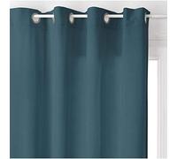 UNIVERSDECOR - Rideau Lilou Effet Velours 140 x 260 cm Atmosphera (Bleu, Rideau Lilou Effet Velours 140 x 260 cm)