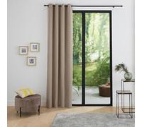 UNIVERSDECOR Rideau occultant phonique et Thermique doublé Polaire Arctique 140 x 260 cm (Taupe, Rideau phonique et Thermique 140 x 260 cm)