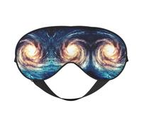 Universe Milky Way Galaxy Masque de sommeil réglable confortable et réversible pour dormir la nuit