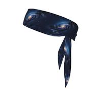Universe Milky Way Galaxy Print Bandeau de sport pour entraînement, course à pied, yoga, taille unique