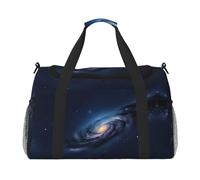 Universe Milky Way Galaxy Sac fourre-tout de voyage - Grand sac de courses réutilisable, sac de vacances, sac de sport avec bandoulière réglable, noir, taille unique, Noir , Taille unique